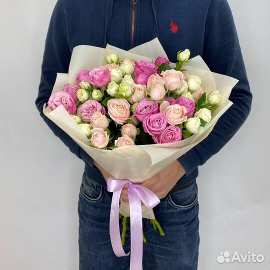 Кустовые розы букет, розы