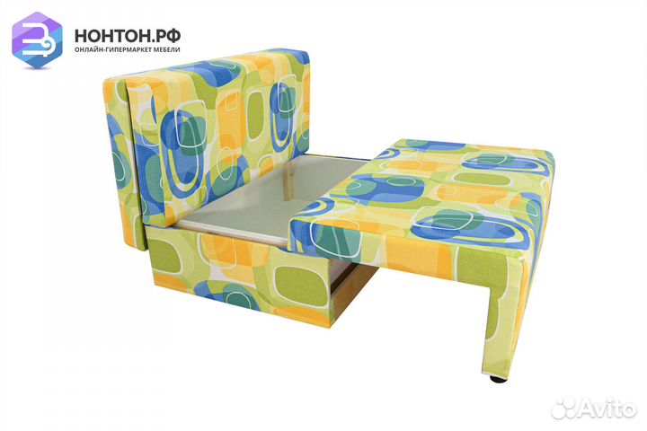 Диван еврокнижка Умка желто-голубой