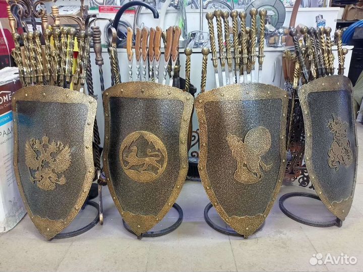 Щиты- подставки для шампуров, кочерги, ножи и т д