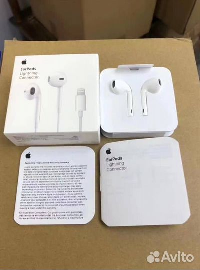 Наушники apple earpods lightning проводные оптом