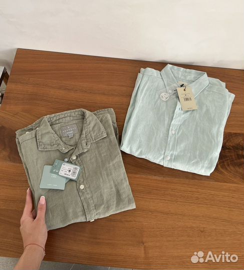 Льняные рубашки из Испании 9-10,13-14 лет, XS
