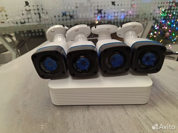 Видеонаблюдение для дома и дачи. 4 камеры 2мп
