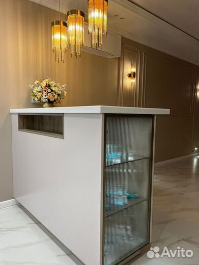 Кухня с фрезерованными фасадами