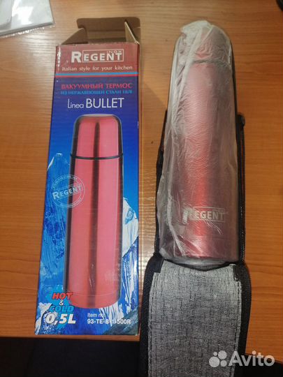 Термос regent inox 93-TE-B-1-1000B Bullet 1л и 05л