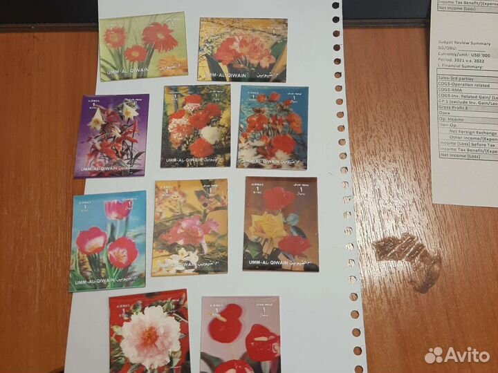 Марки 3d Цветы