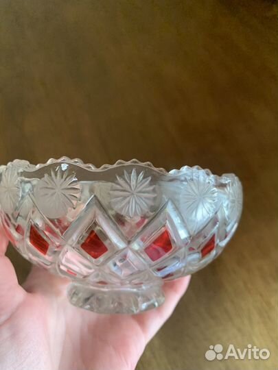 Вазочка хрусталь
