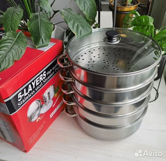 Мантоварка пароварка новая 24см