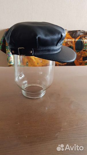 Кепка кожаная унисекс