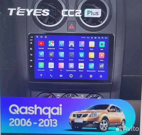 Магнитола teyes cc2 plus для Nissan qashqai