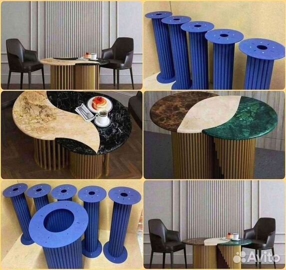 Ножки для стола / Подстолье золотое