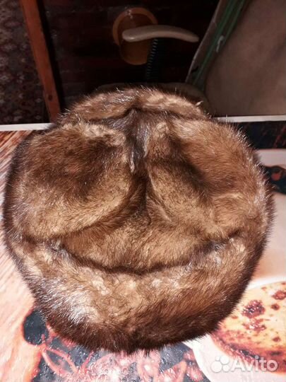Шапка норковая мужская размер 59-60 б/у бесплатно