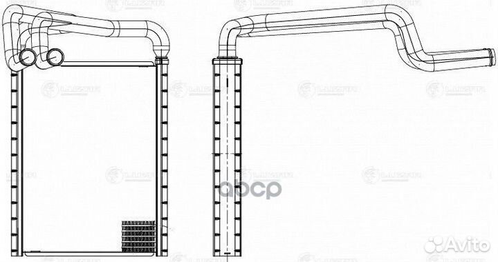 LRH 0835 радиатор печки Hyundai Tucson 15 LRH
