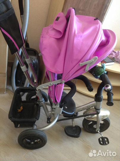 Коляска (велосипед) с тентом и ручкой