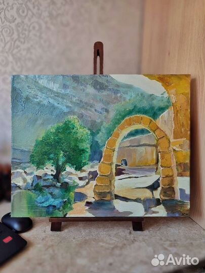 Картина маслом на холсте пейзаж Иордания