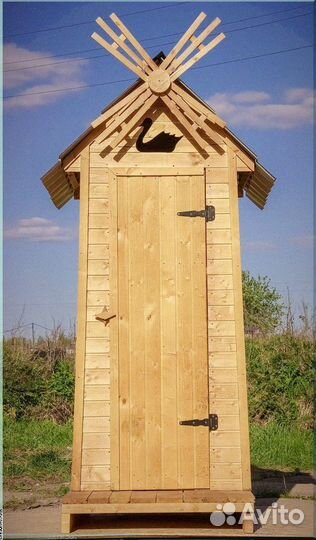Дачный туалет деревянный Ъ767