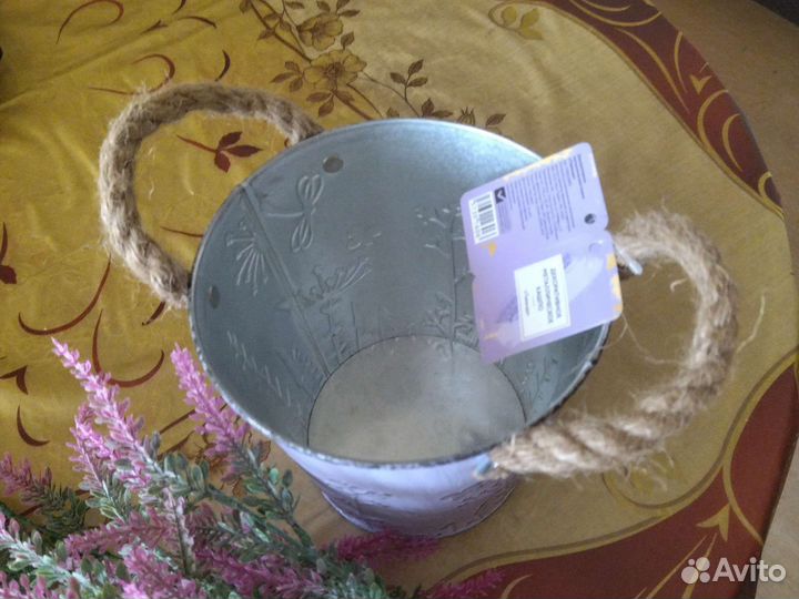 Композиция ведёрко с лавандой