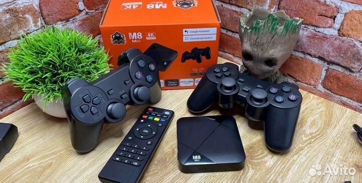 Android TV приставка M8 Mini 4K / Game 10000+