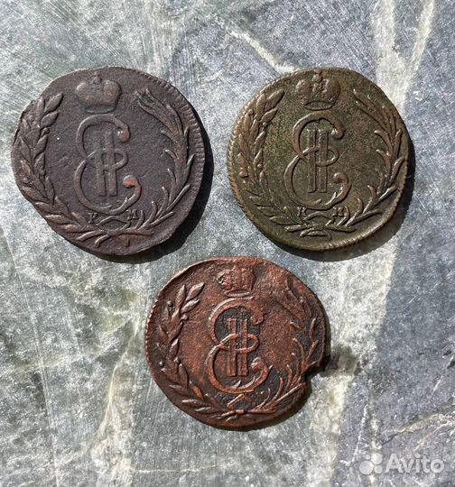 Сибирская монета Копейка 1767 - 1779