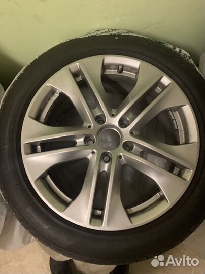 Оригинальные диски и резина на mercedes r 17