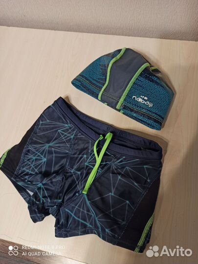 Плавки и шапочка Декатлон на 6-7 лет