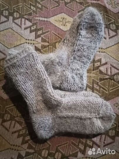 Носки взрослые из собачьей пряжи