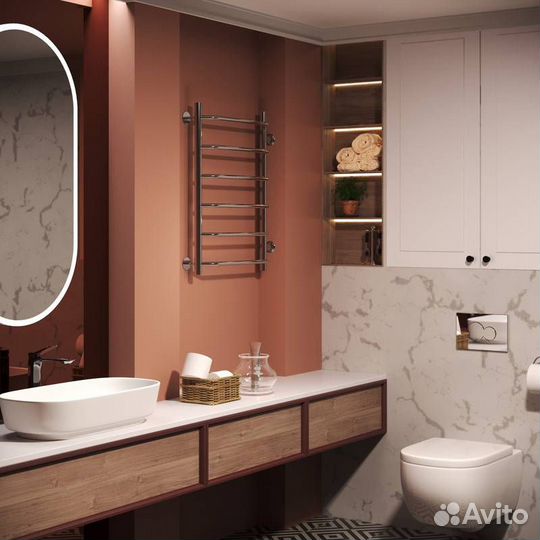 Полотенцесушитель водяной Aringa Римини AR03021CH 50x80, хром