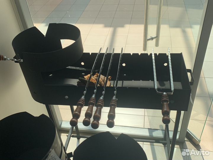 Мангал с печью под казан