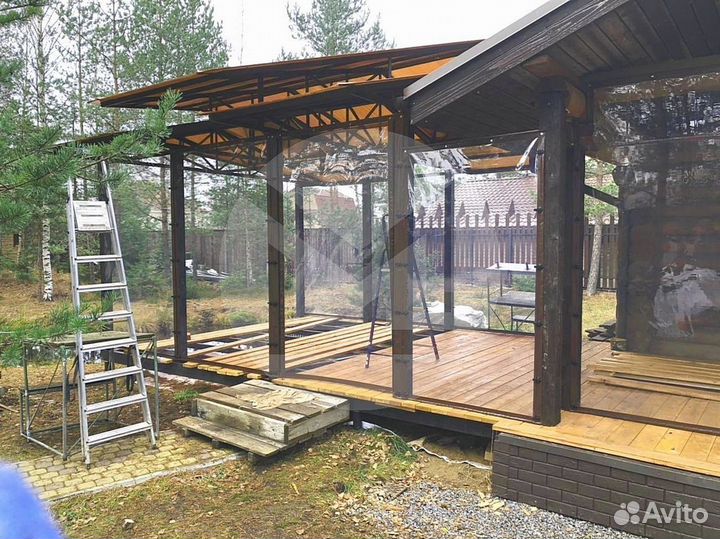 Окна гибкие в загородном доме