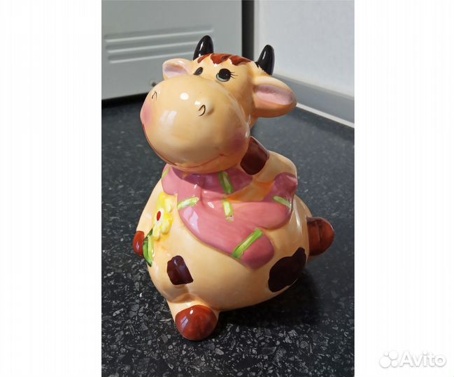 Копилка корова, керамика