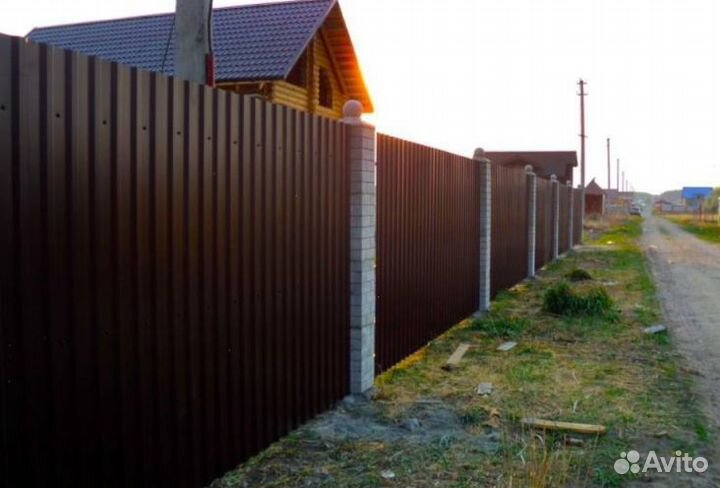 Забор металлический профессионально качественно