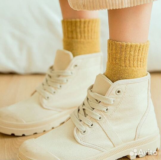 Набор теплых женских махровых носок. 3 Пары.Подаро