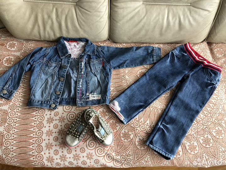 Большой пакет одежды и обуви для девочки 92-98