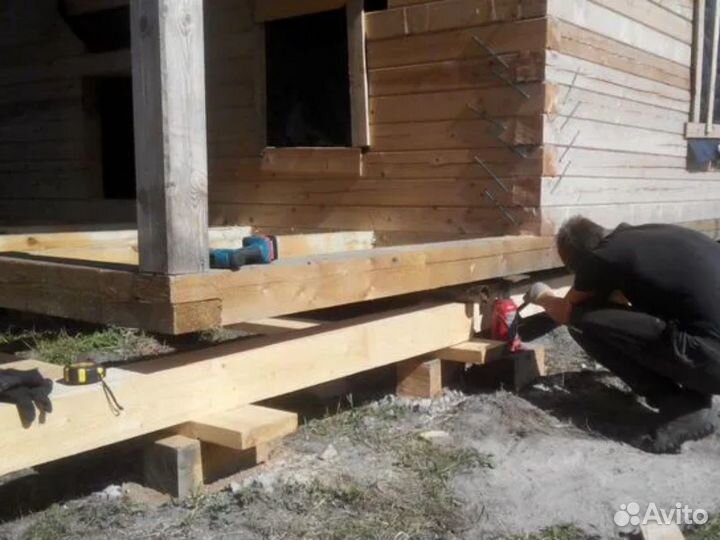 Подъем домов замена венцов