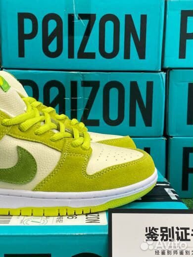 Nike SB Dunk Sour Green Apple Зеленые Оригинал