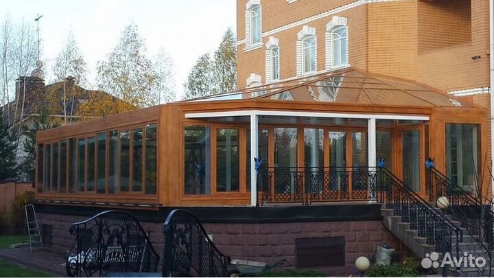 Безрамное остекление террасы