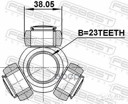 0116-SXM10 трипоид 23x38.05 Toyota Caldina 011