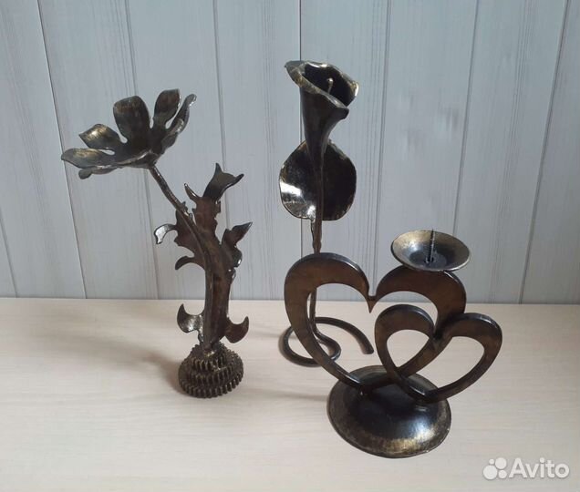 Подсвечники кованые ручной работы