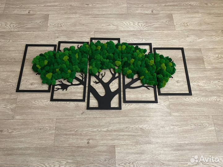 Декоративная картина со мхом