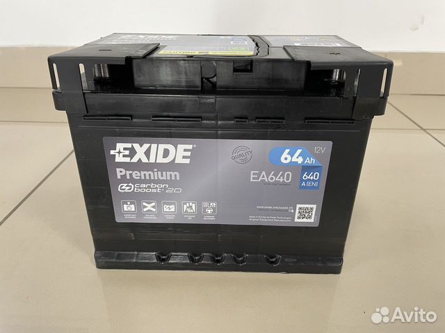 Аккумулятор Exide premium 64Ач 640А EA640
