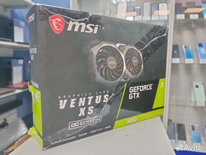 Видеокарта MSI GeForce GTX 1660 OC 6гб