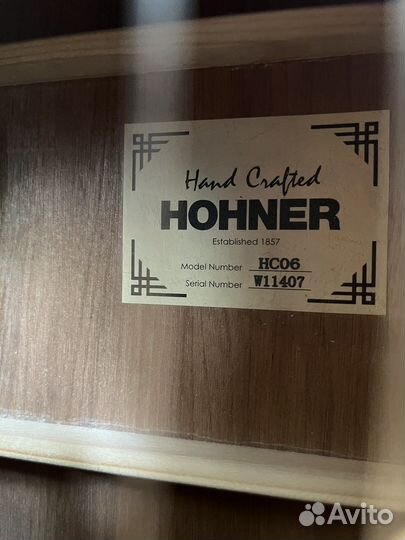 Гитара hohner hc 06