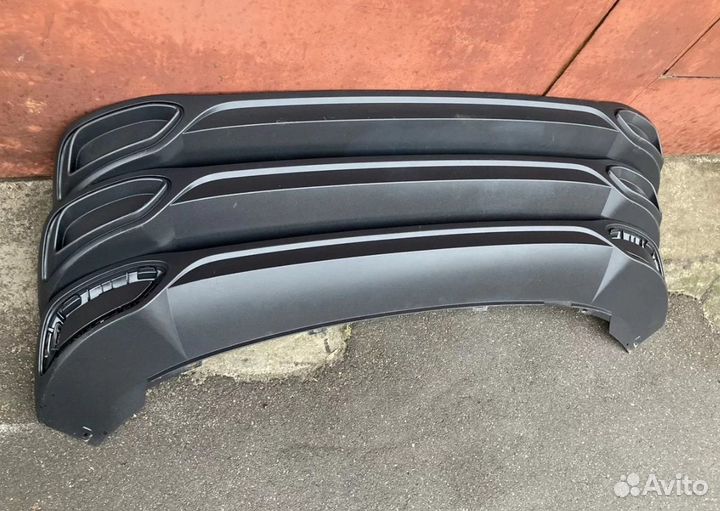 Спойлер заднего бампера Volkswagen Polo 2020-2022