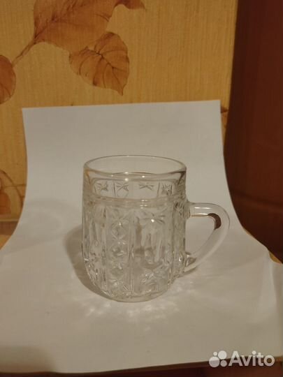 Хрустальные чашки 8 шт