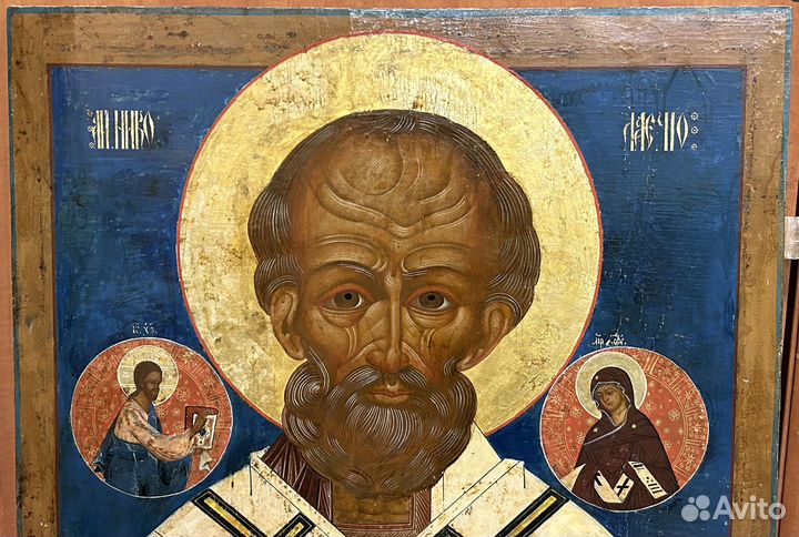 Храмовая Икона Николай Чудотворец Очень Красивый
