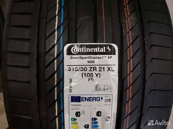 Continental ContiSportContact 5P 275/35 R21 и 315/30 R21