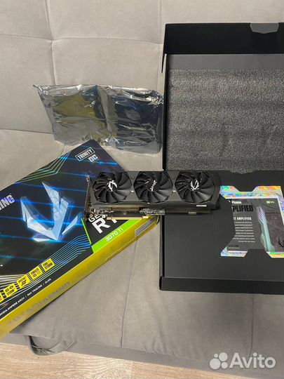Красотка zotac RTX 3070 TI trinity OC
