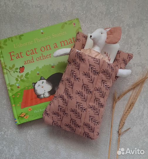 Игрушка мягкая,мышка в кроватке,новая,подарок