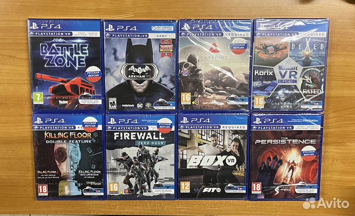 PS4 игры для шлема VR (в ассортименте)