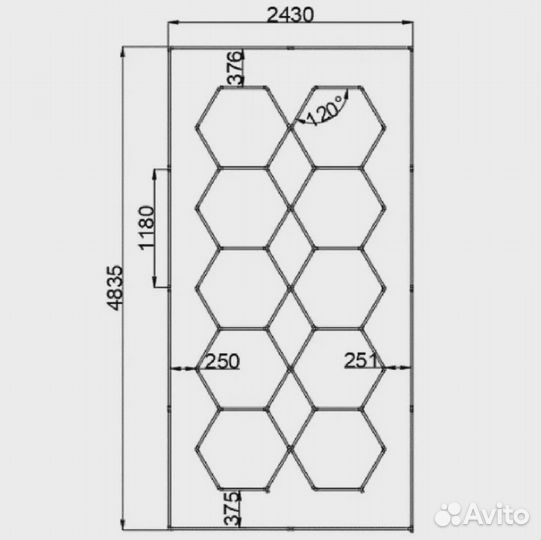 Освещение LED линейные светильники PC-02011