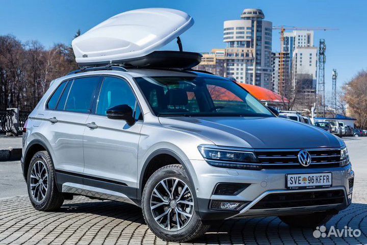 Автомобильный бокс Koffer А-440 белый глянец (440л